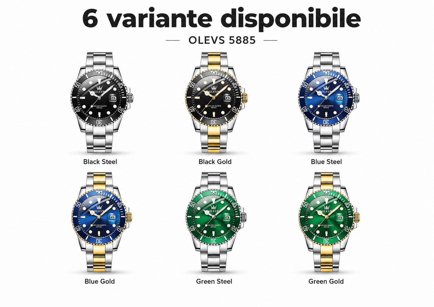 Cele 6 variante disponibile pentru OLEVS 5885